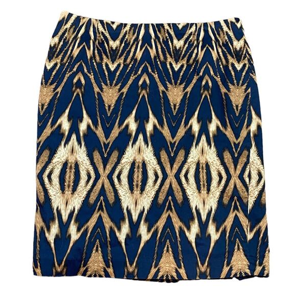 Saks Fifth Avenue Animal Print Pencil Skirt Size 6 Fully Lined - Picture 1 of 5